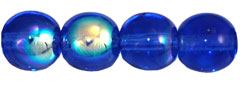 Round Beads 6mm : Sapphire AB