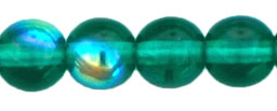 Round Beads 6mm : Emerald AB