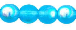 Round Beads 6mm : Aquamarine AB