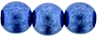 Round Beads 8mm : ColorTrends: Saturated Metallic Navy Peony