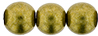 Round Beads 8mm : ColorTrends: Saturated Metallic Golden Lime