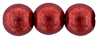 Round Beads 8mm : ColorTrends: Saturated Metallic Cherry Tomato
