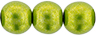 Round Beads 8mm : ColorTrends: Saturated Metallic Lime Punch
