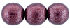 Round Beads 8mm : ColorTrends: Saturated Metallic Red Pear