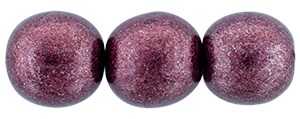 Round Beads 8mm : ColorTrends: Saturated Metallic Red Pear