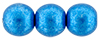 Round Beads 8mm : ColorTrends: Saturated Metallic Nebulas Blue