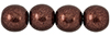 Round Beads 8mm : ColorTrends: Saturated Metallic Chicory Coffee