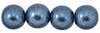Round Beads 8mm : ColorTrends: Saturated Metallic Bluestone