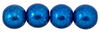 Round Beads 8mm : ColorTrends: Saturated Metallic Galaxy Blue
