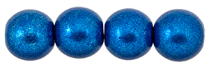 Round Beads 8mm : ColorTrends: Saturated Metallic Galaxy Blue