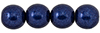 Round Beads 8mm : ColorTrends: Saturated Metallic Evening Blue