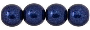 Round Beads 8mm : ColorTrends: Saturated Metallic Evening Blue
