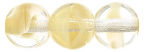 Round Beads 8mm : Crystal/Beige