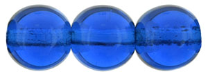 Round Beads 8mm : Capri Blue