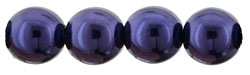 Pearl Coat - Round 8mm : Pearl - Royal Purple