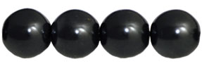 Pearl Coat - Round 8mm : Pearl - Black