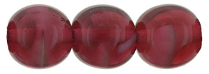 Round Beads 8mm : Pearl/Fuchsia