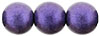 Round Beads 8mm : Metallic Suede - Purple