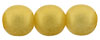 Round Beads 8mm : Sueded Gold Lamé