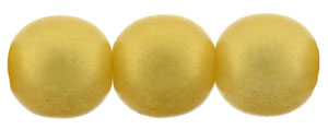 Round Beads 8mm : Sueded Gold Lamé