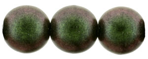 Round Beads 8mm : Polychrome - Olive Mauve