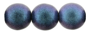 Round Beads 8mm : Polychrome - Indigo Orchid