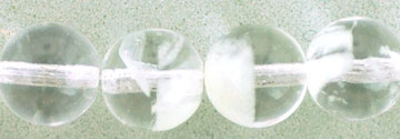 Round Beads 8mm : Glow in the Dark - Crystal
