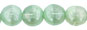 Round Beads 8mm : Glow in the Dark - Luster - Transparent Prairie Green