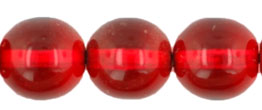 Round Beads 8mm : Coated - Ruby