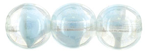 Round Beads 8mm : Luster - Crystal/Lt Blue