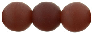 Round Beads 8mm : Matte - Milky Caramel