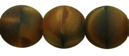 Round Beads 8mm : Matte - Smoky Topaz