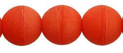 Round Beads 8mm : Matte - Lt Siam