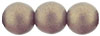 Round Beads 8mm : Sueded Gold Amethyst