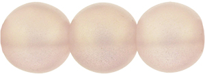 Round Beads 8mm : Sueded Gold Rosaline