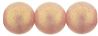 Round Beads 8mm : Sueded Gold Milky Pink