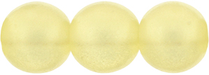 Round Beads 8mm : Sueded Gold Jonquil
