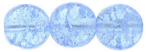 Round Crackle Beads 8mm : Lt Sapphire