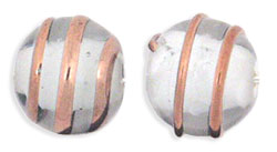 Bronze Wire Round with Color Core 10mm : White