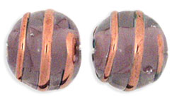 Bronze Wire Round with Color Core 10mm : Amethyst