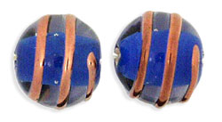 Bronze Wire Round with Color Core 10mm : Cobalt