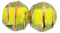 Bronze Wire Round with Color Core 10mm : Yellow