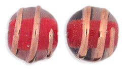 Bronze Wire Round with Color Core 10mm : Red