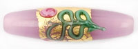 Baroque Flower Tubes 24/6mm : Milky Amethyst