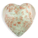 Aventurine Hearts 14mm : Peridot