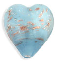 Aventurine Hearts 14mm : Aquamarine