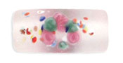 Matte Flower Tubes 14/6mm : Matte - Crystal