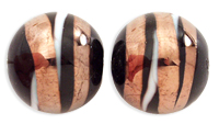 Bronze Swirl Rounds 12mm : Jet
