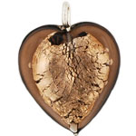 Hearts 20mm : Smoky Topaz