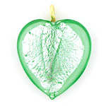 Hearts 20/16mm : Dk Peridot